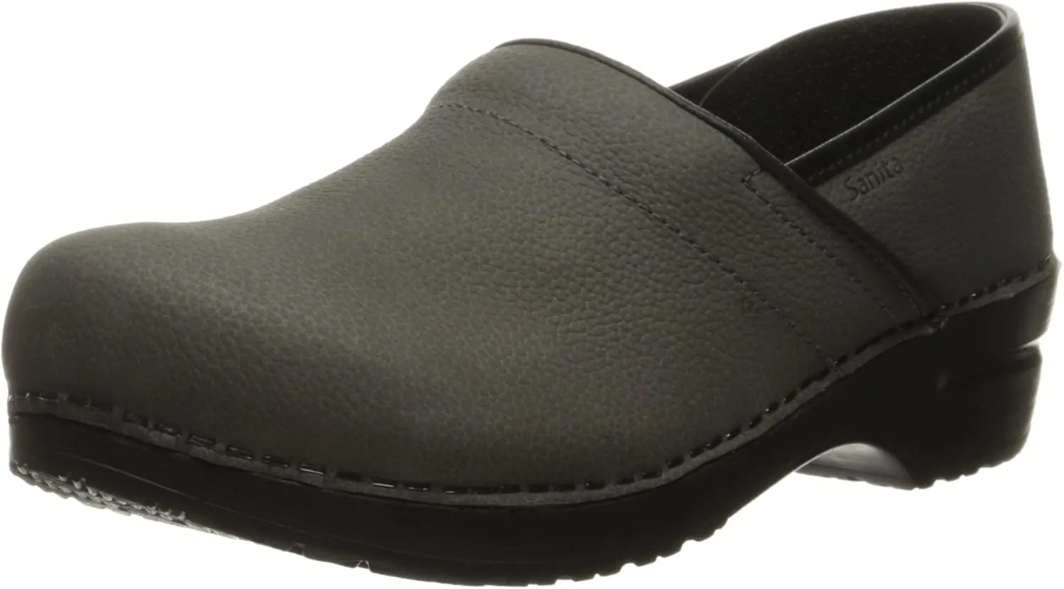 Sanita Pro Textured Oiled Professional Clogs for Women - Arch Support, Durable, Closed-Back Slip-On Shoes