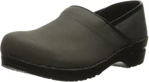 Sanita Pro Textured Oiled Professional Clogs for Women - Arch Support, Durable, Closed-Back Slip-On Shoes