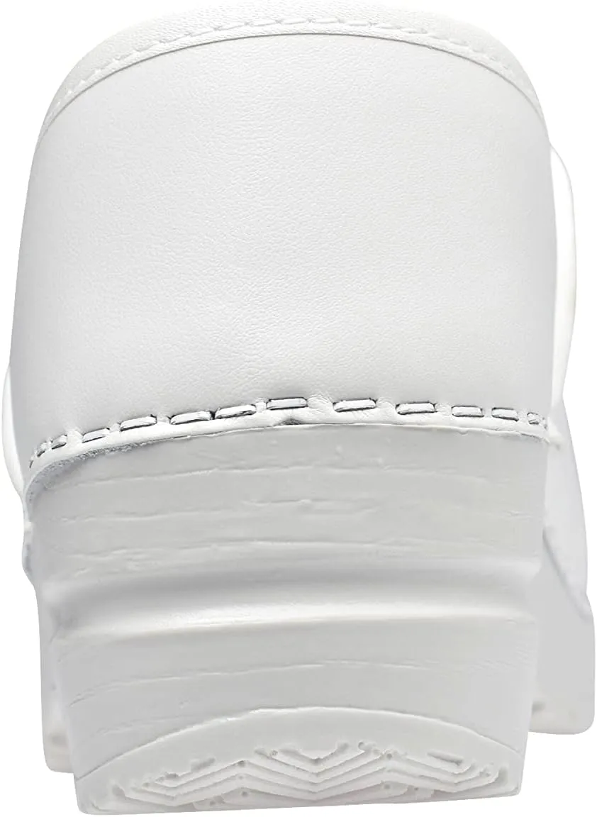 Sanita PU-Coated Leather Clogs for Women - Arch Support, Durable, Closed-Back, APMA-Approved Slip-On Shoes