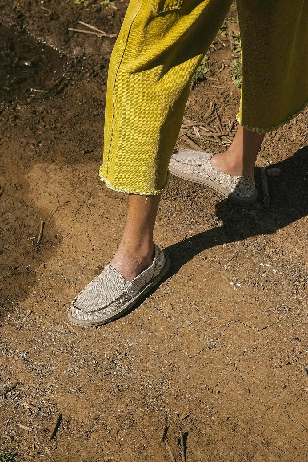 Sanuk Womens Donna Hemp Loafers | Womens Shoes | Slip On Shoes for Women | Women's Slip-on Loafers | Memory Foam Footbed