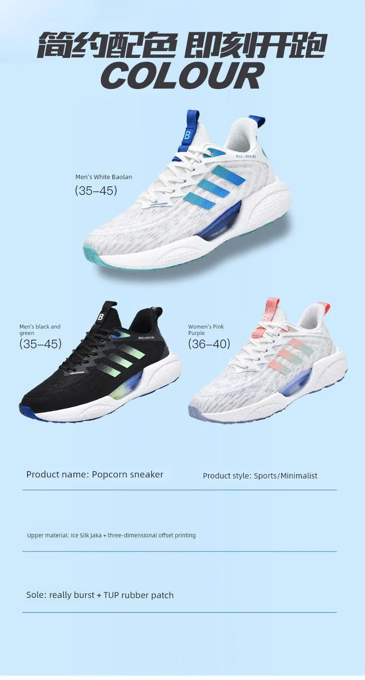 School and Entrance Senior Arrival Summer Men New Physical Student Popcorn Bulk discount Light Examination Sneaker Ultra Absorbing High Women 2025 Reduced cost Shock Examination Bottom Soft
