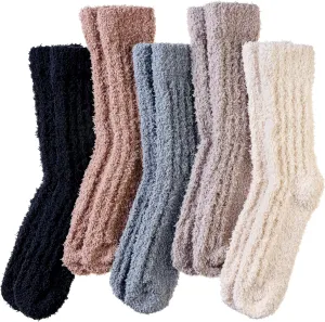 SeeyAN Womens Fuzzy Socks Fluffy Warm Slipper Winter Comfy Thermal Cozy Plush Sleep Home Cabin Socks