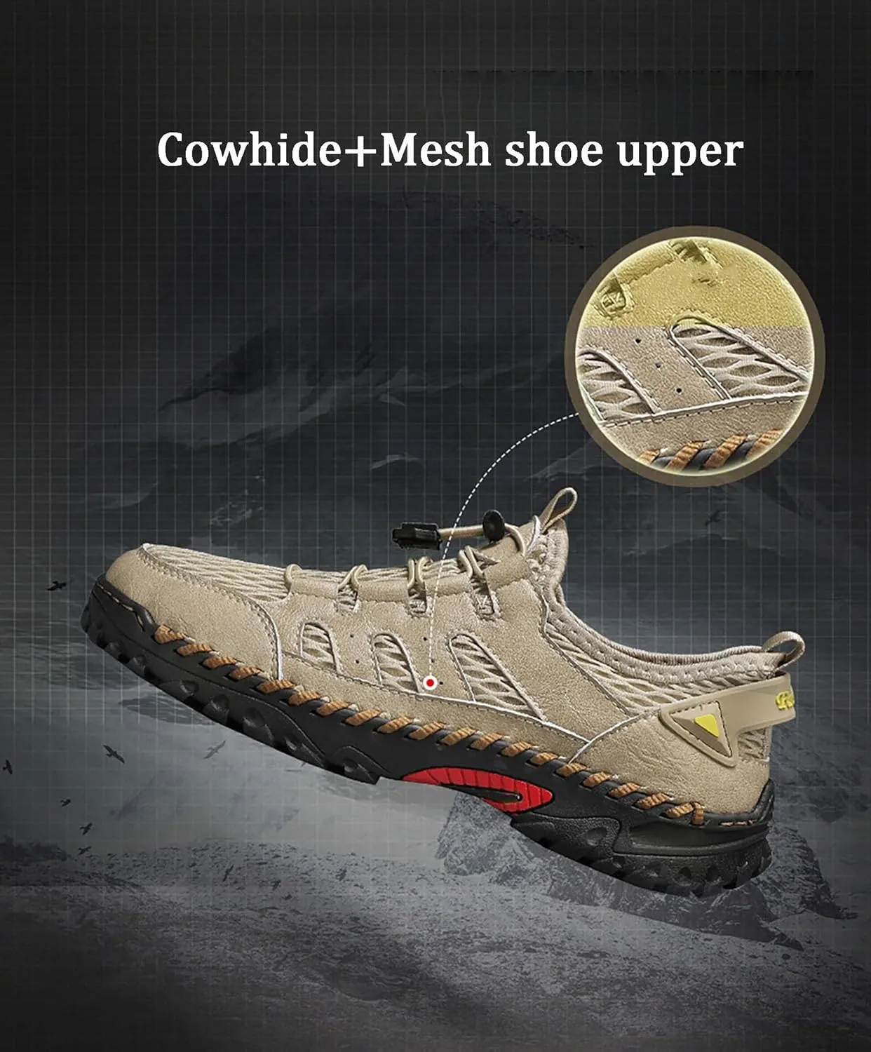 Shoes for Men Breathable Mesh Men's Casual Shoes Slip On Fashion Comfortable Handmade