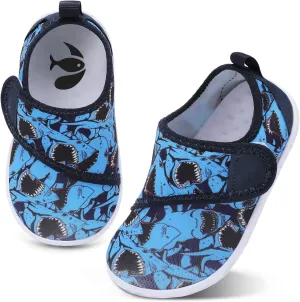 shopUAL Toddler Water Shoes Kids Girls Boys Beach Aqua Socks Skin Barefoot Walking Water Shoes Quick Dry Non-Slip Breathable Swim Pool Surf
