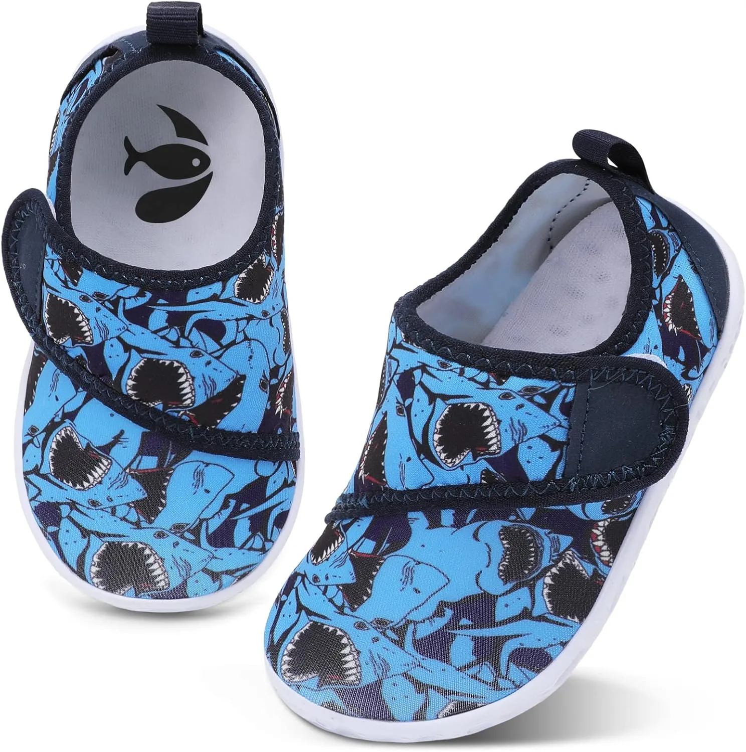 shopUAL Toddler Water Shoes Kids Girls Boys Beach Aqua Socks Skin Barefoot Walking Water Shoes Quick Dry Non-Slip Breathable Swim Pool Surf