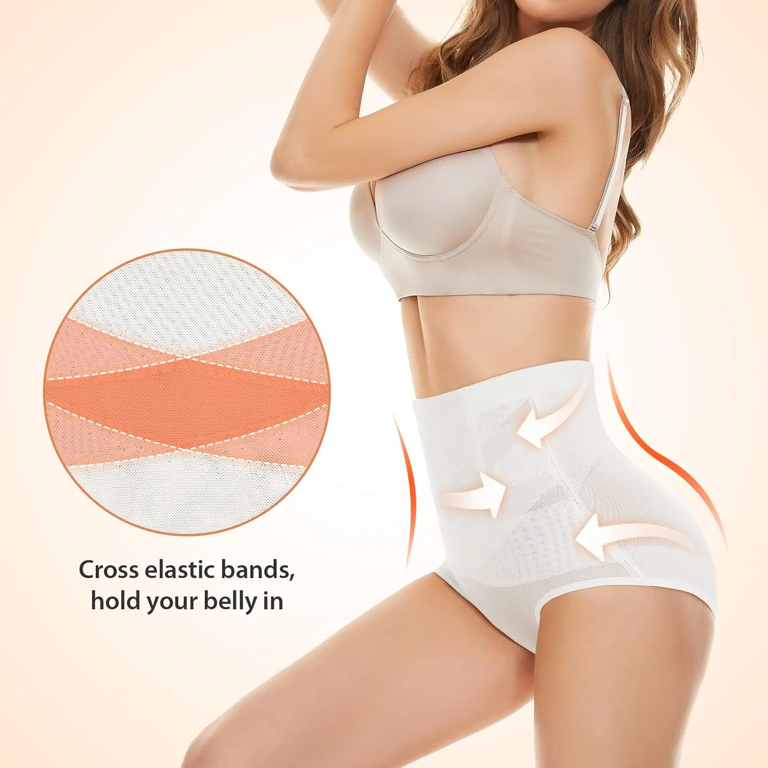SIMIYA Tummy Control Shapewear for Women High Waisted Shapewear Panty Firm Control Soft Comfy Body Shaper for Women