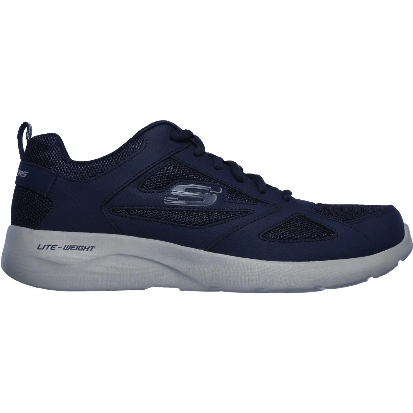 Skechers Men's Dynamight 2.0 Lace Up Memory Foam Trainer in Navy