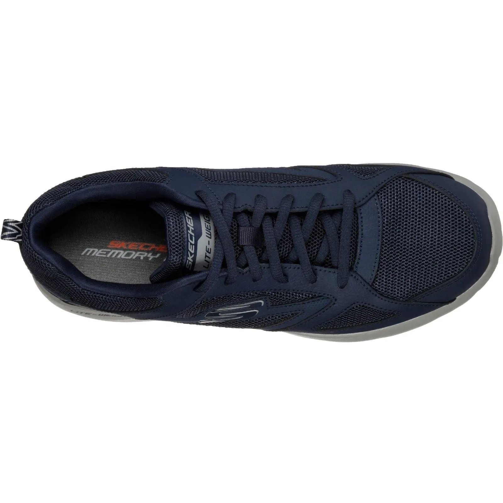 Skechers Men's Dynamight 2.0 Lace Up Memory Foam Trainer in Navy