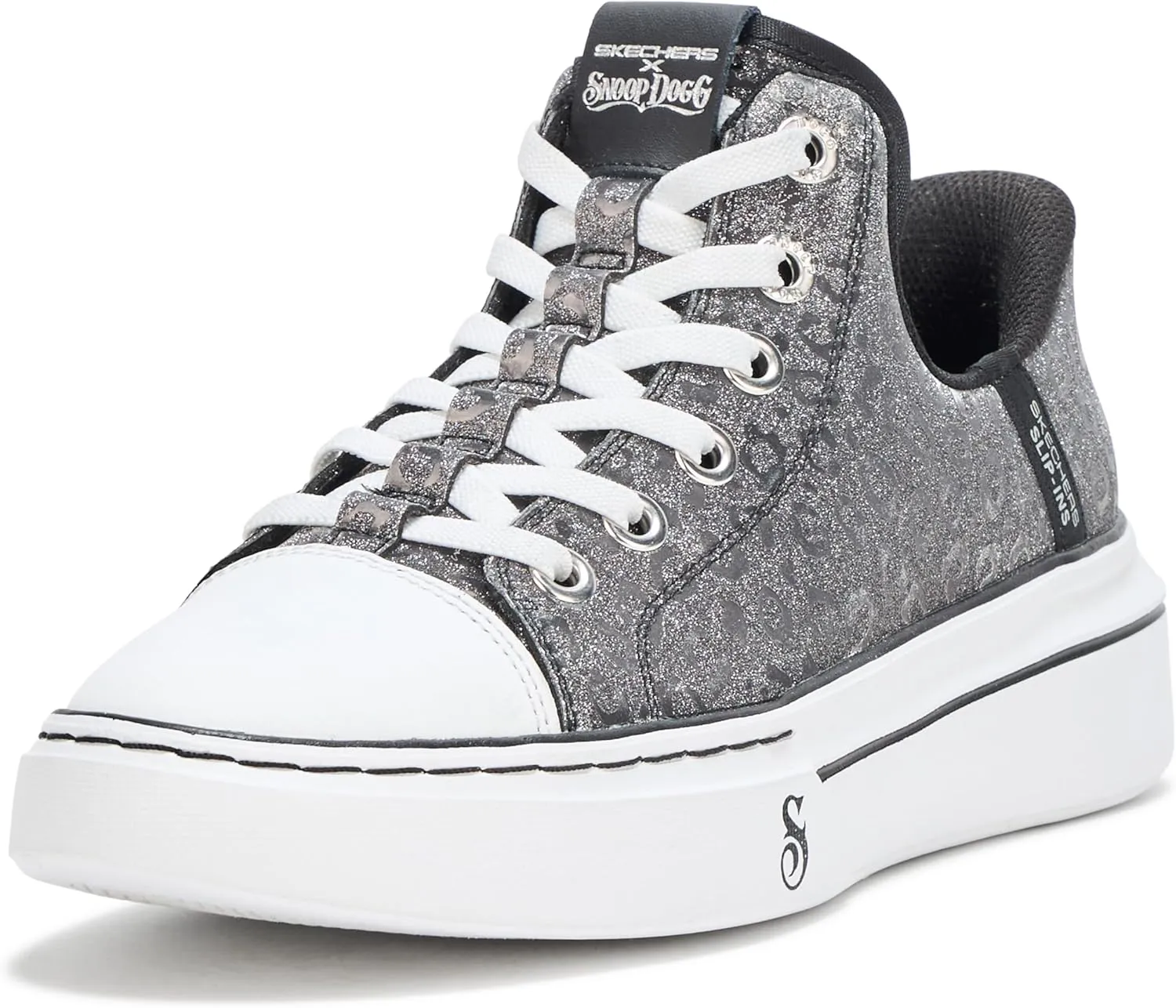 Skechers Women's Snoop One-Disco Ocelot Hands Free Slip-ins Sneaker