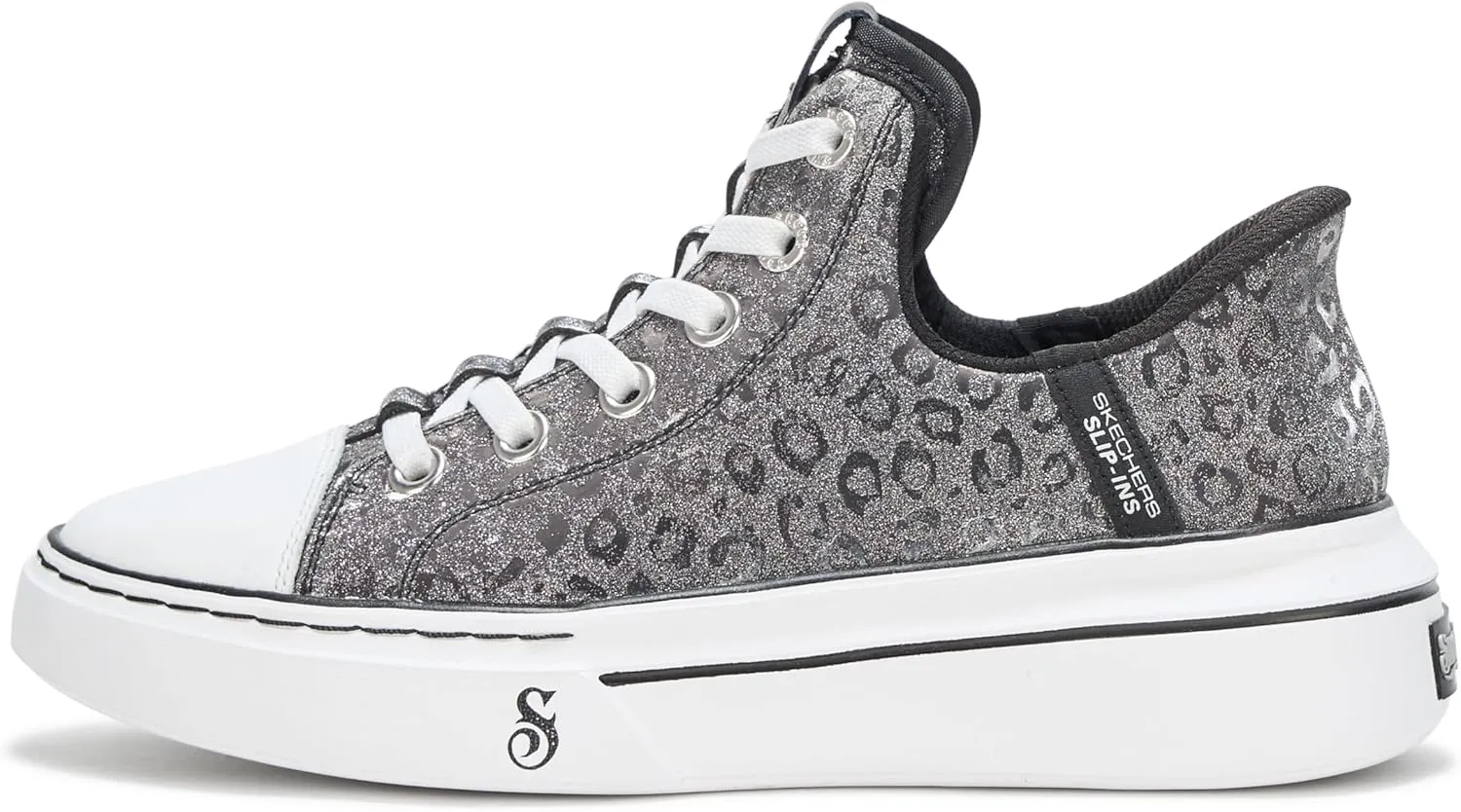 Skechers Women's Snoop One-Disco Ocelot Hands Free Slip-ins Sneaker