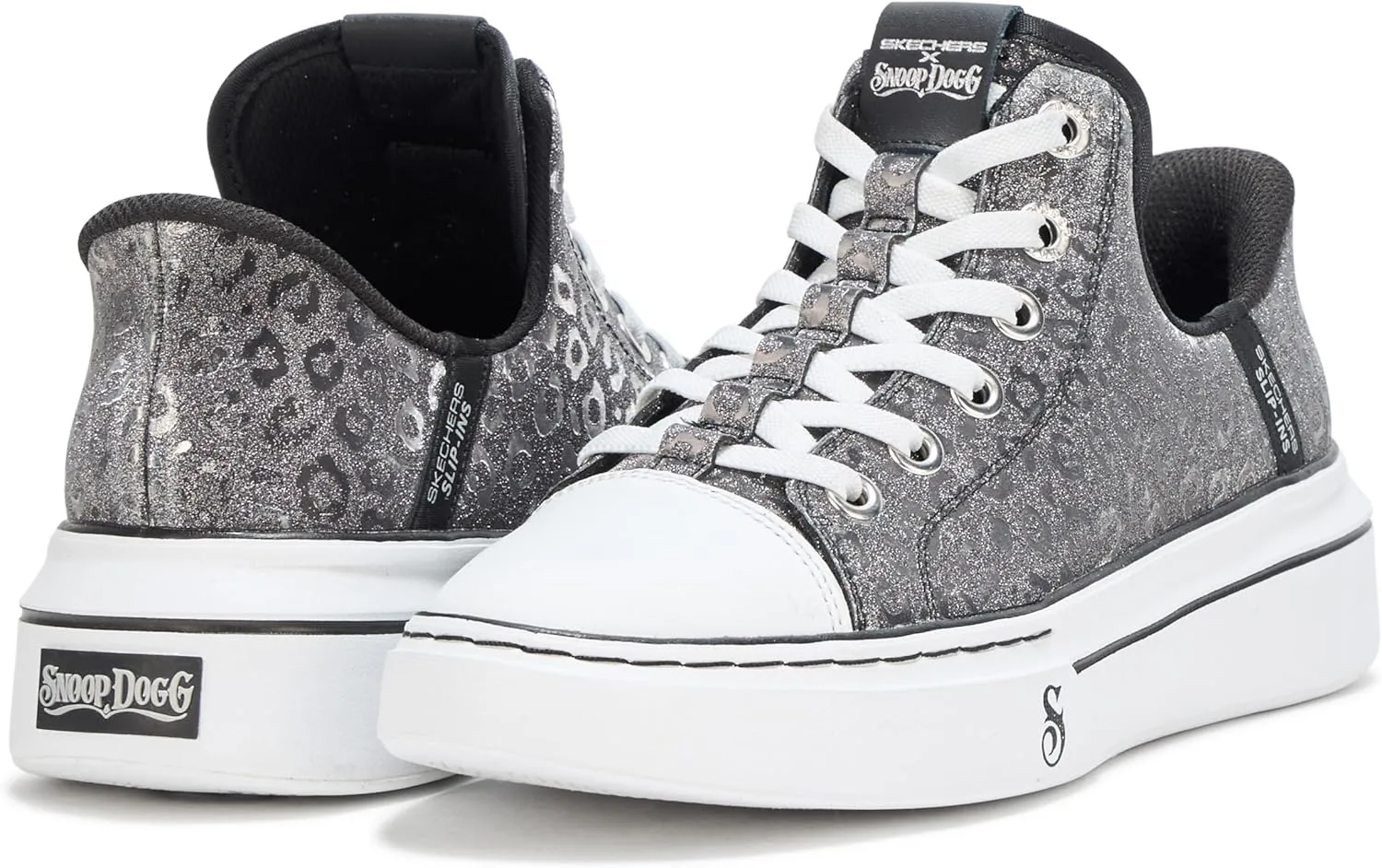 Skechers Women's Snoop One-Disco Ocelot Hands Free Slip-ins Sneaker