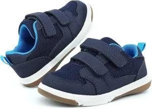 SKYWHEEL Toddler Boys Girls Tennis Shoes Kids Slip On Barefoot Shoes Wide Casual Walking Running Sneakers for Little Kids