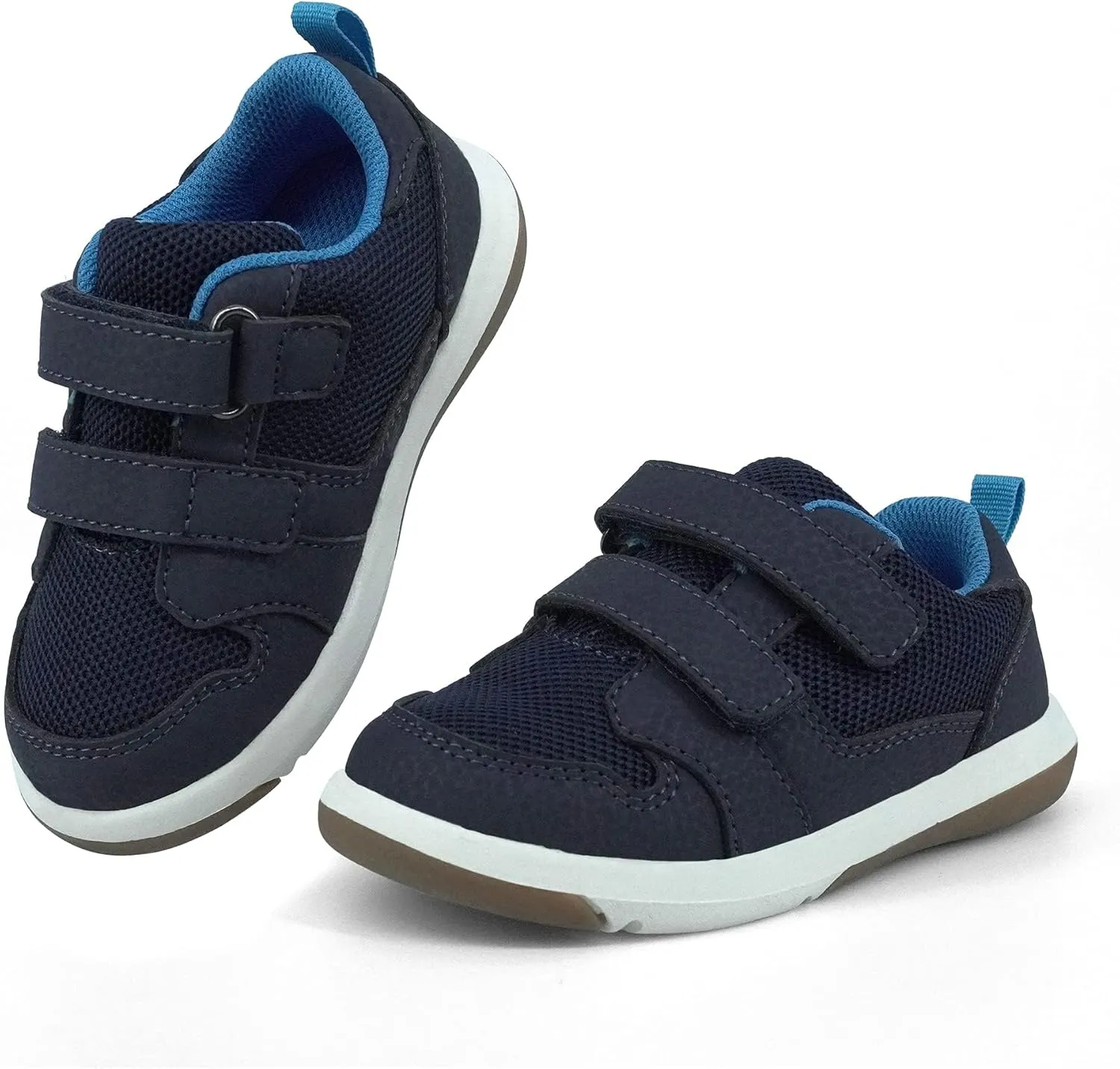 SKYWHEEL Toddler Boys Girls Tennis Shoes Kids Slip On Barefoot Shoes Wide Casual Walking Running Sneakers for Little Kids