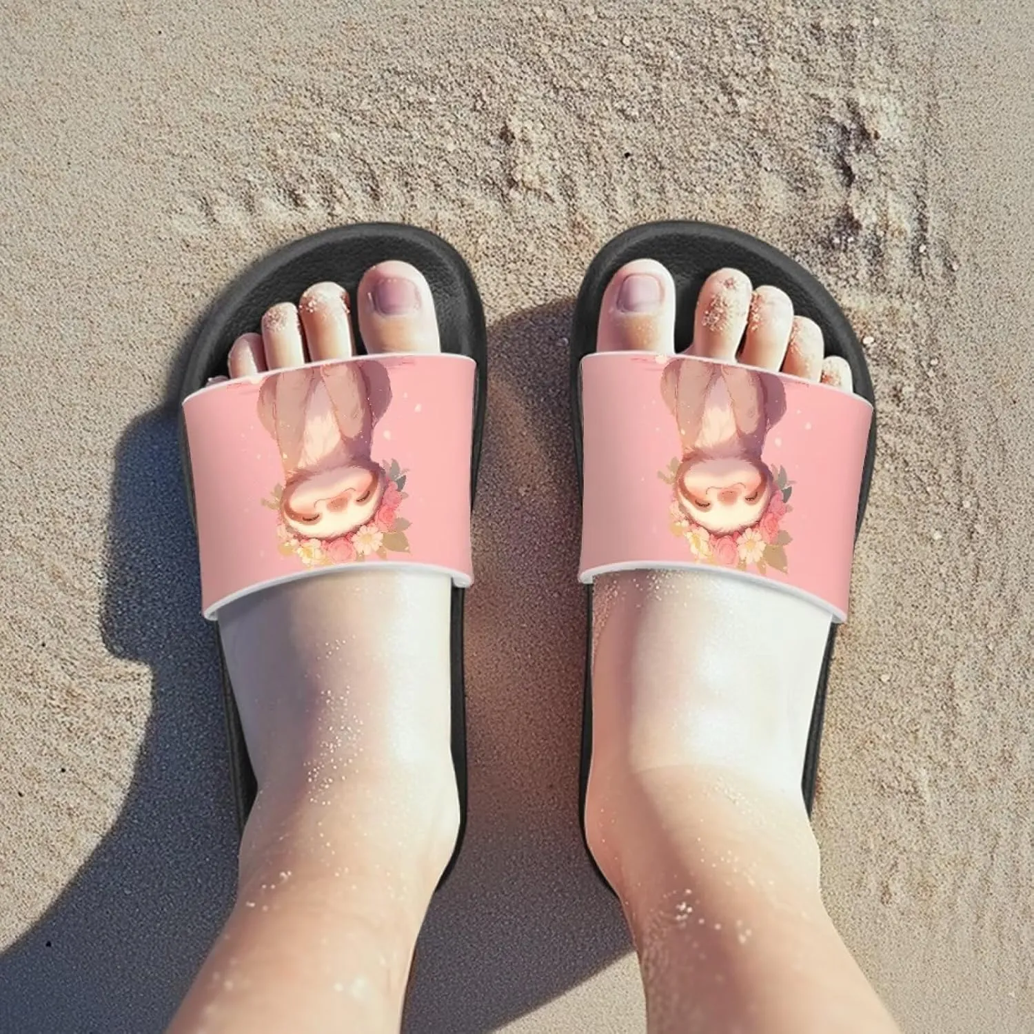 Slides for Girls Slides for Girls Toddler Slippers Shower Bathroom Non-Slip Open Toe Super Comfy Home House Slide Sandals