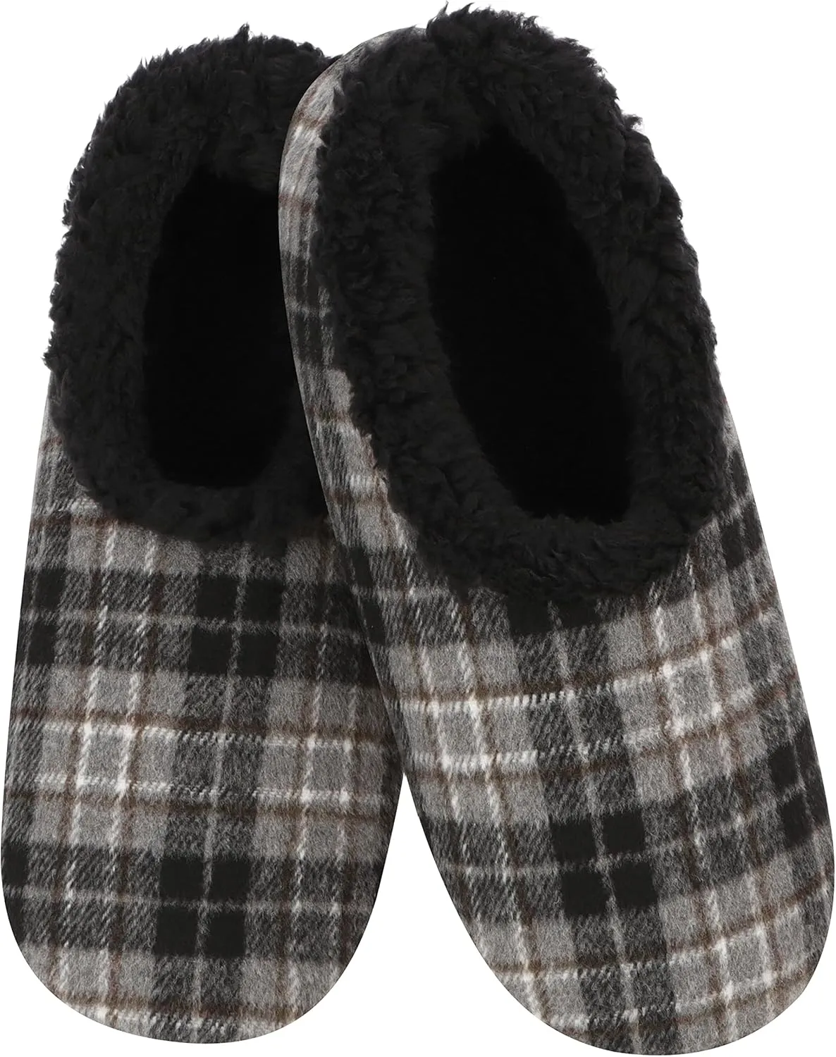 Snoozies Mens Slippers - House Slippers for Men - PLAID