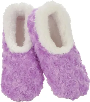 Snoozies Womens Slipper Socks - Cozy Slippers for Women - Fuzzy House Slippers for Indoor Use - Soft Sole Slippers - Roses in Bloom