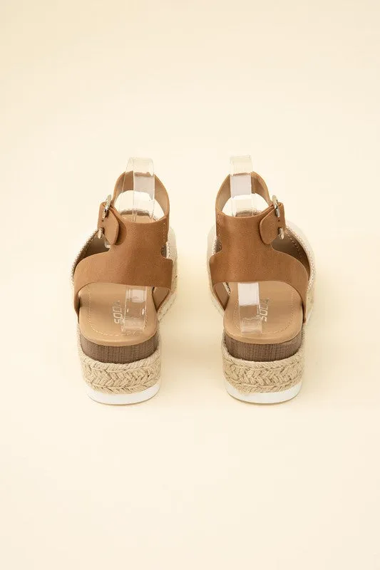 SODA TOPIC-S ESPADRILLE ANKLE STRAP SANDALS