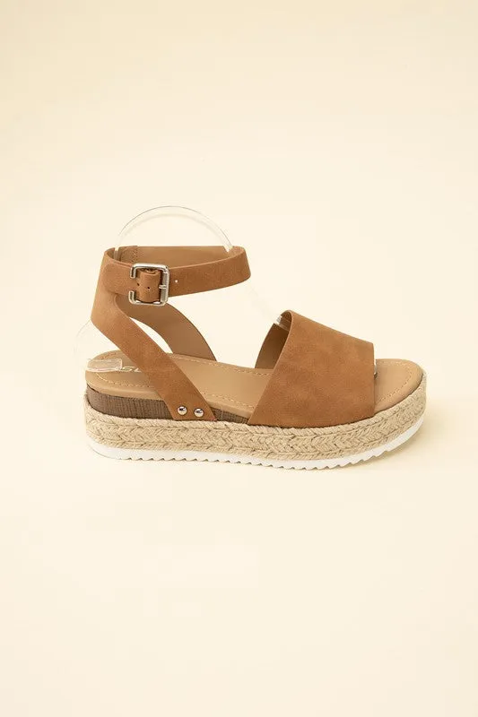 SODA TOPIC-S ESPADRILLE ANKLE STRAP SANDALS
