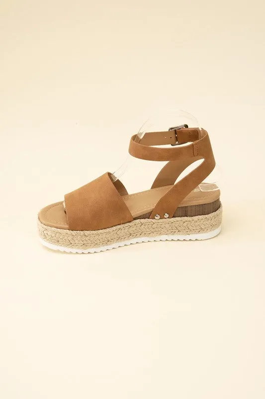 SODA TOPIC-S ESPADRILLE ANKLE STRAP SANDALS