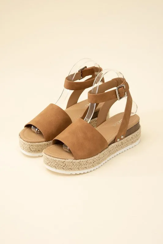 SODA TOPIC-S ESPADRILLE ANKLE STRAP SANDALS