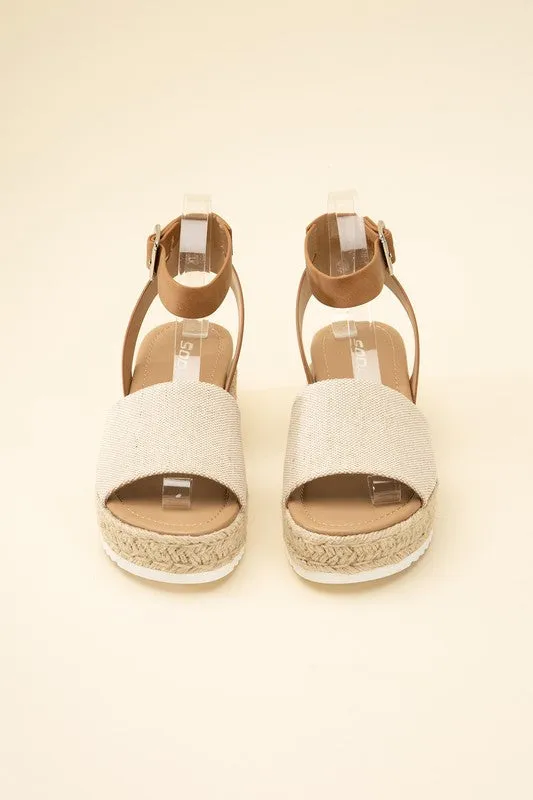 SODA TOPIC-S ESPADRILLE ANKLE STRAP SANDALS