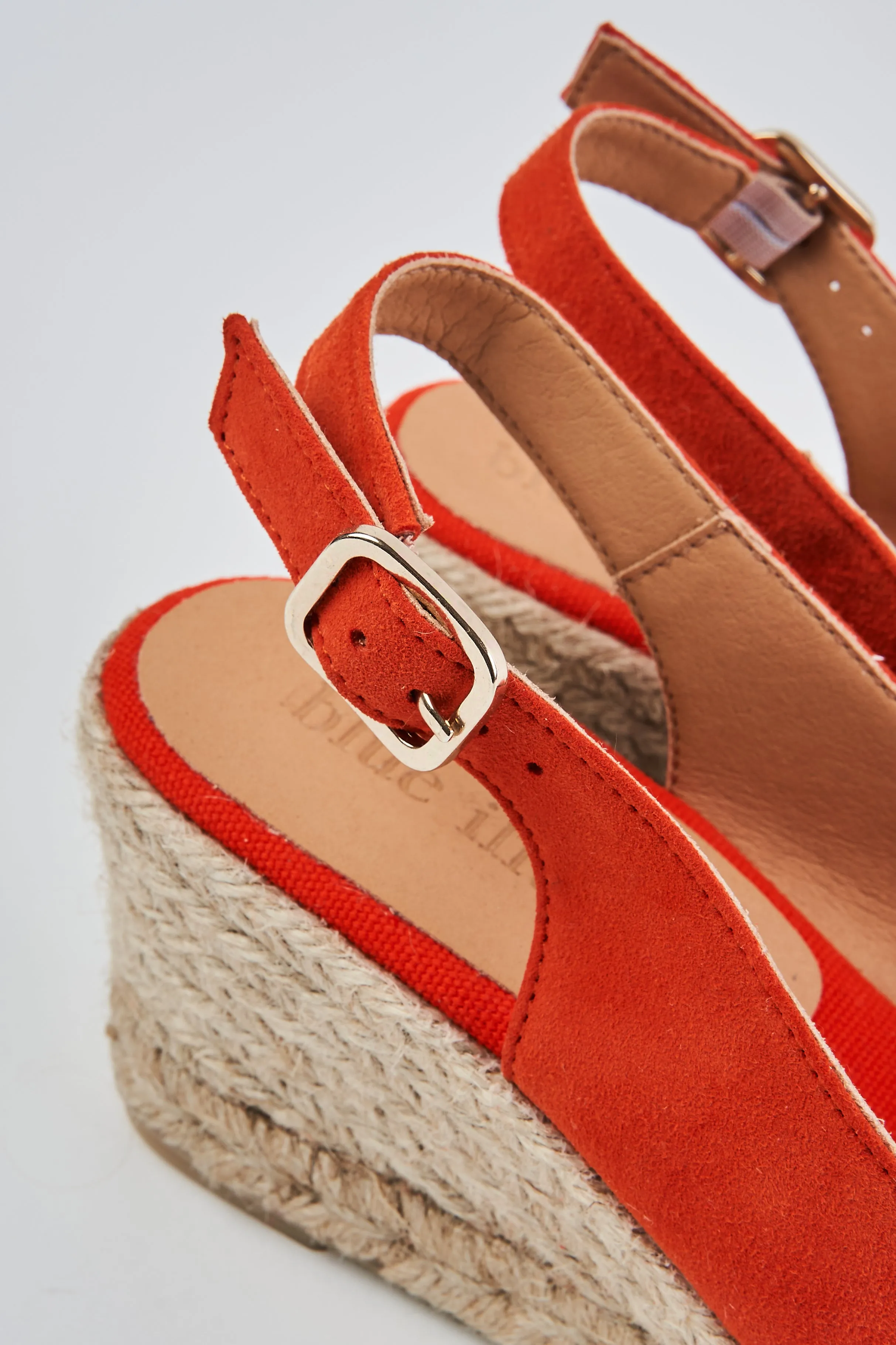 Sofia Suede Espadrille - Orange