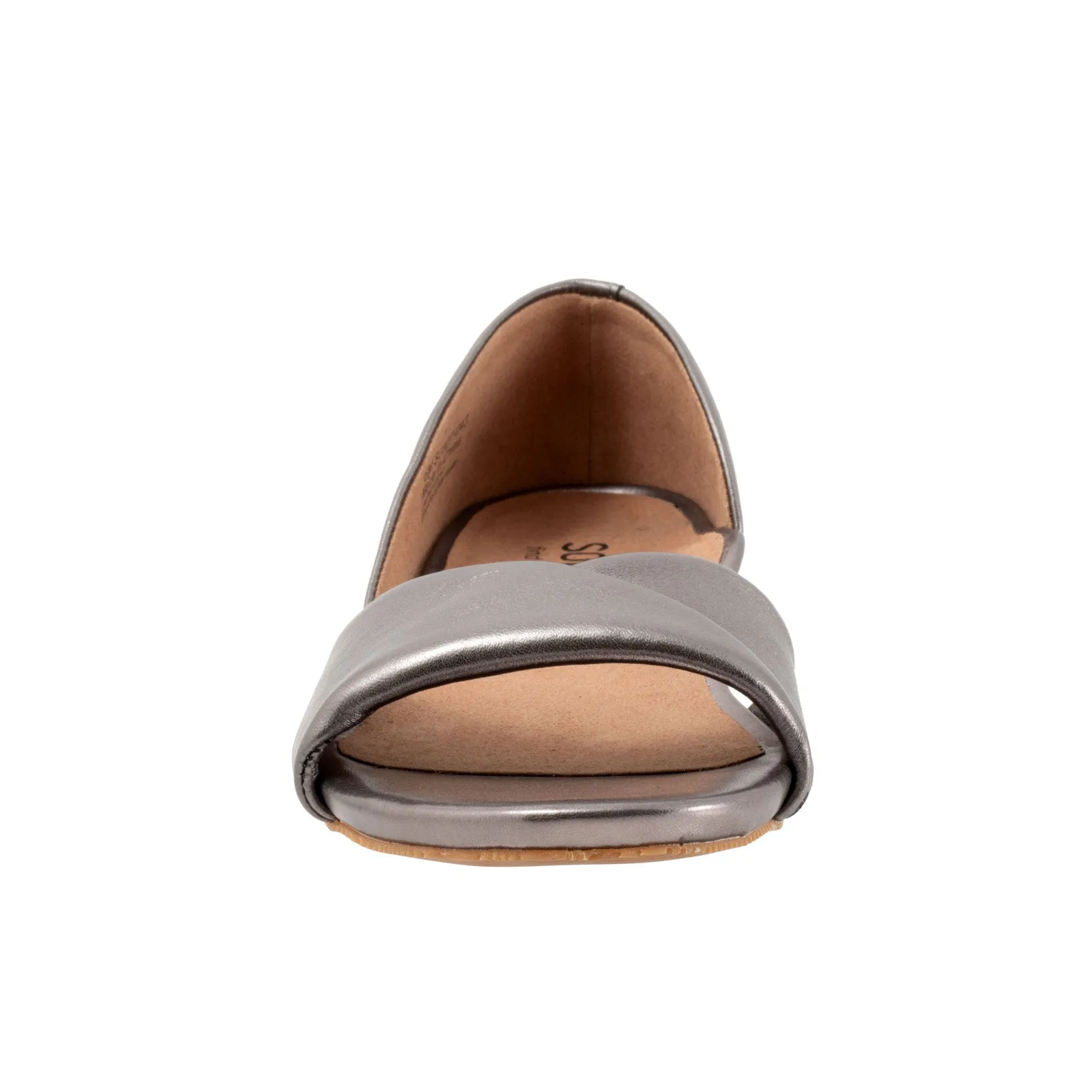 Softwalk Cypress S2307-043 Womens Gray Wide Leather Loafer Flats Shoes