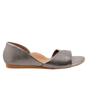 Softwalk Cypress S2307-043 Womens Gray Wide Leather Loafer Flats Shoes