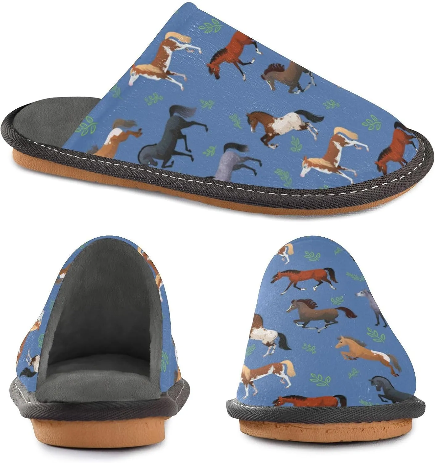 Spa Slippers Indoor House Fuzzy Slippers Soft Memory Foam Non-Slip Home Slipper Winter Shoes For Bedroom Hotel Travel 4-11