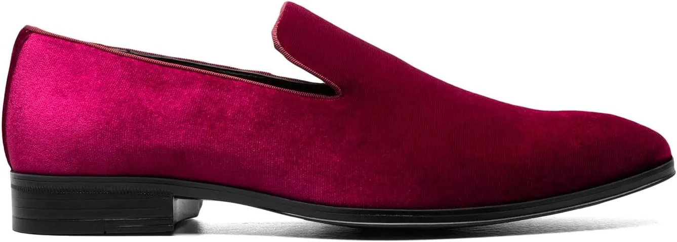 STACY ADAMS Men's Savian Velour Slip-on Loafer