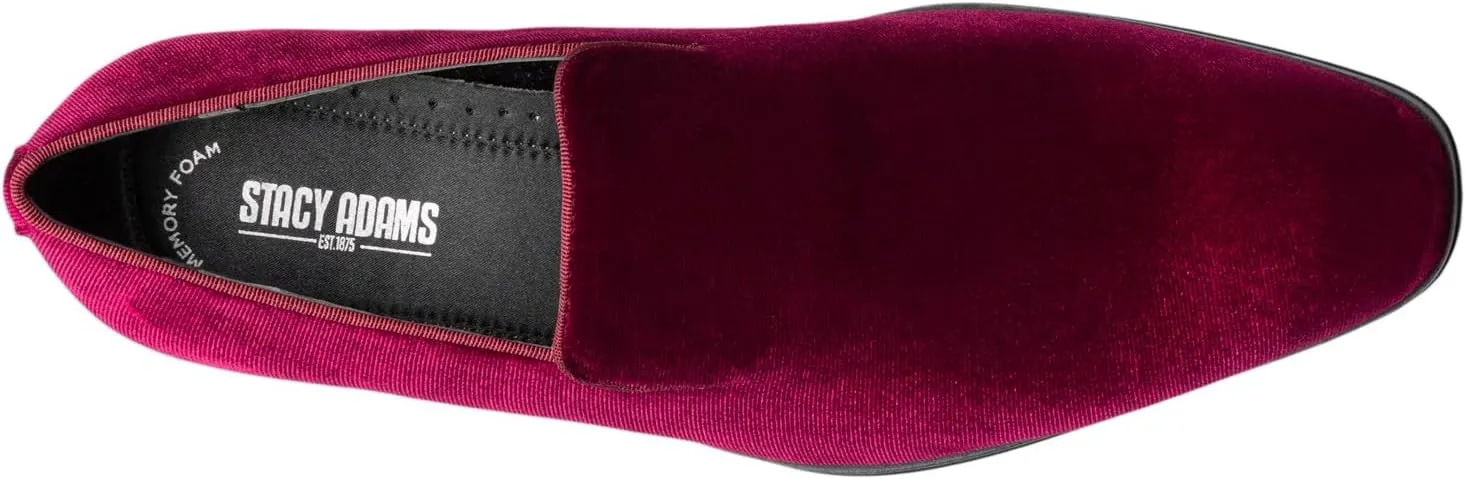 STACY ADAMS Men's Savian Velour Slip-on Loafer