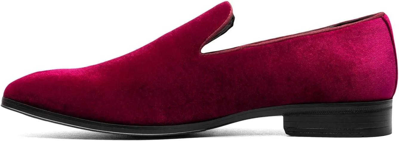 STACY ADAMS Men's Savian Velour Slip-on Loafer