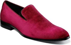 STACY ADAMS Men's Savian Velour Slip-on Loafer