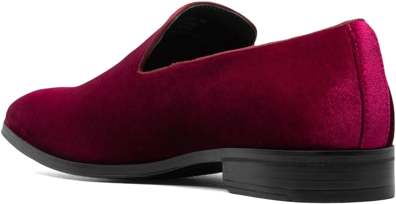 STACY ADAMS Men's Savian Velour Slip-on Loafer