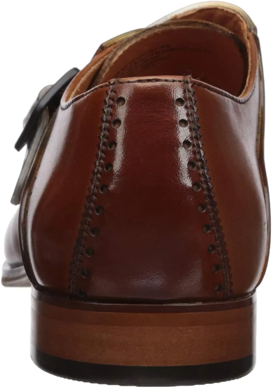 STACY ADAMS Men's Sutcliff Plain Toe Monk Strap Loafer