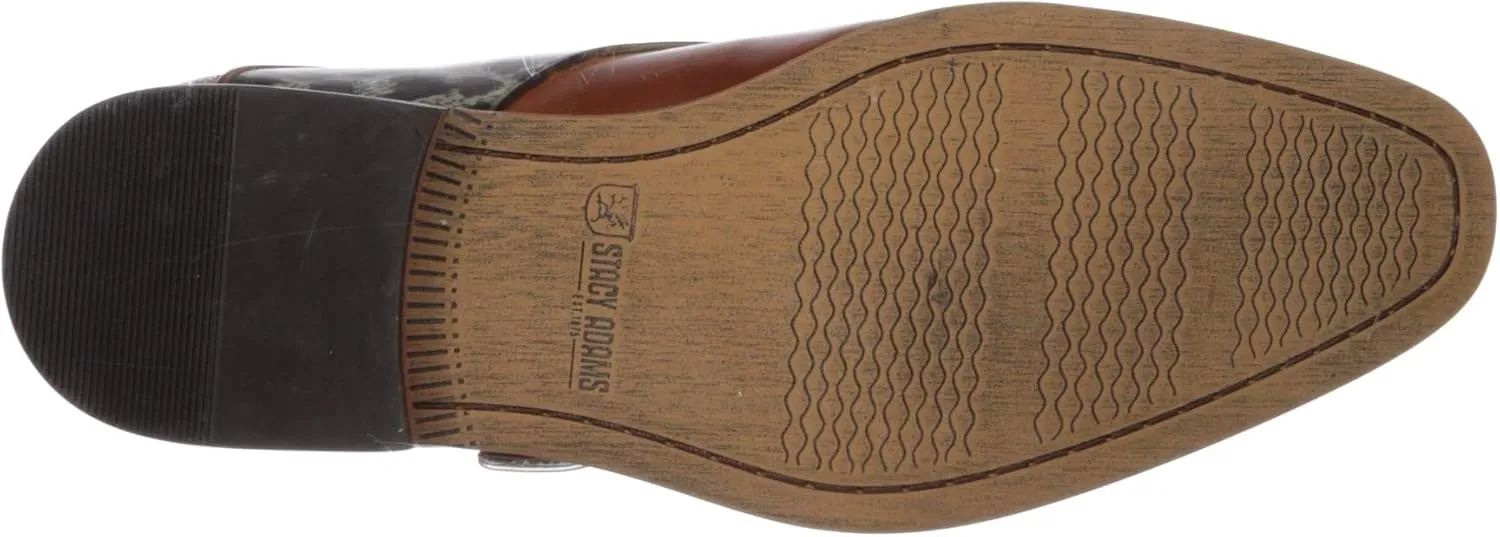 STACY ADAMS Men's Sutcliff Plain Toe Monk Strap Loafer