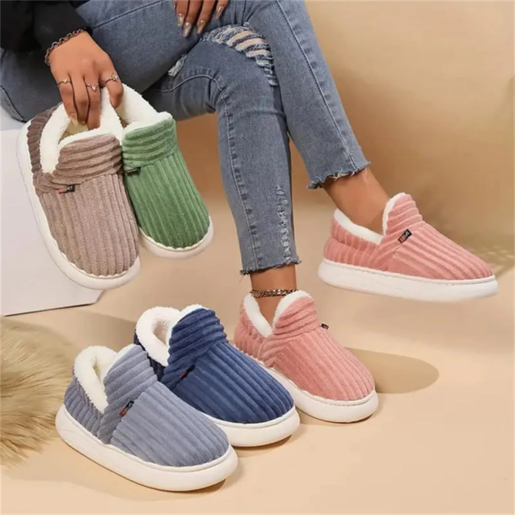 StepClouds Ultra-Soft Winter Slippers Comfy Family Plush Slippers Women's Men's Non-slip Cotton Warm Solid Color Shoes