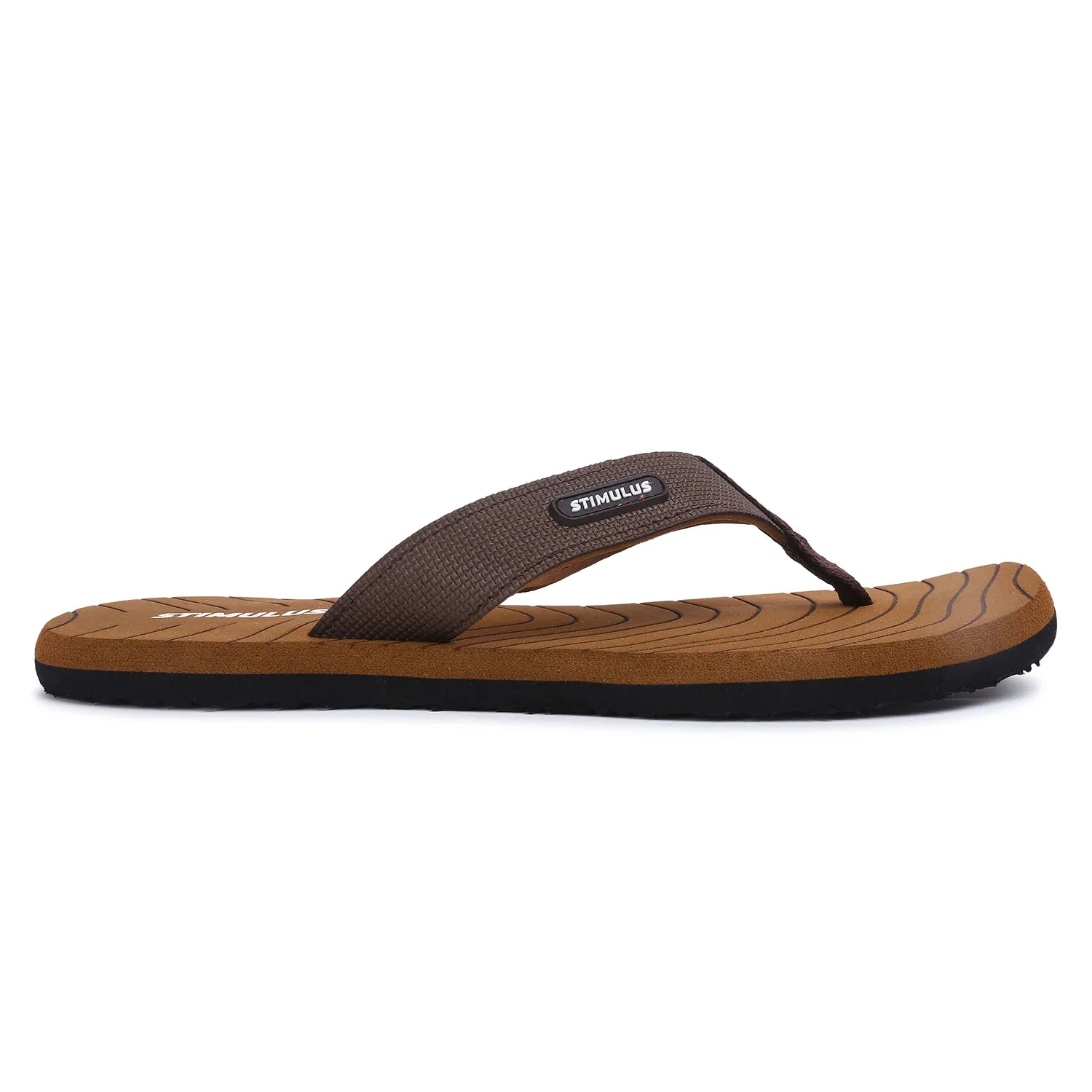 Stimulus FBSTG3004AP Brown Lightweight Washable Dailywear Durable Flip Flops For Men
