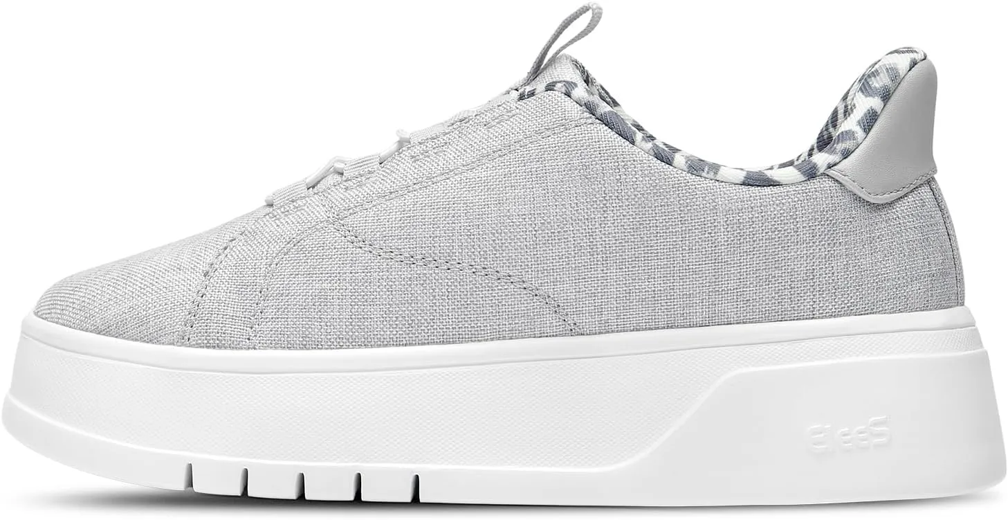 STQ Slip On Platform Canvas Sneakers Breathable Comfortable Casual Shoes Non Slip Walking Sneakers