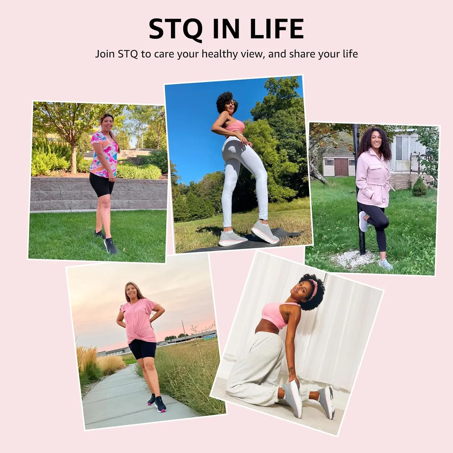 STQ Women's Slip on Sneakers Wide Toe Box Walking Tennis Shoes Cushion Sole Comfortable Orthopedic Arch Support Breathable Plantar Fasciitis Non-Slip Athletic Gym Workout Shoe