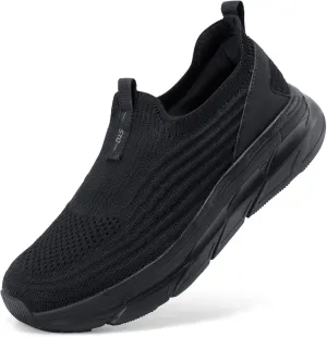 STQ Women's Slip On Walking Tennis Shoes Cushion Comfortable Orthopedic Sneakers Breathable Non-Slip Athletic Gym Workout Shoe