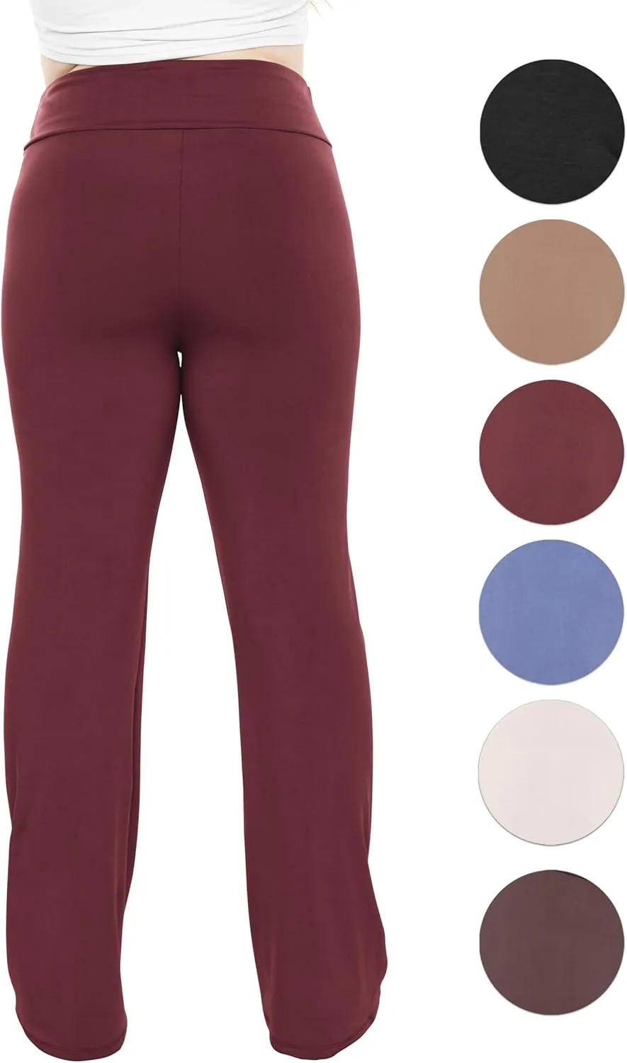 STRETCH IS COMFORT Women Plus Size High Waist Ultra Flex Capri and Full-Length Bootcut Yoga Pants | Comfy Leggings | XL-7X