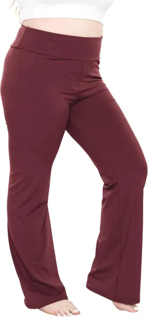 STRETCH IS COMFORT Women Plus Size High Waist Ultra Flex Capri and Full-Length Bootcut Yoga Pants | Comfy Leggings | XL-7X