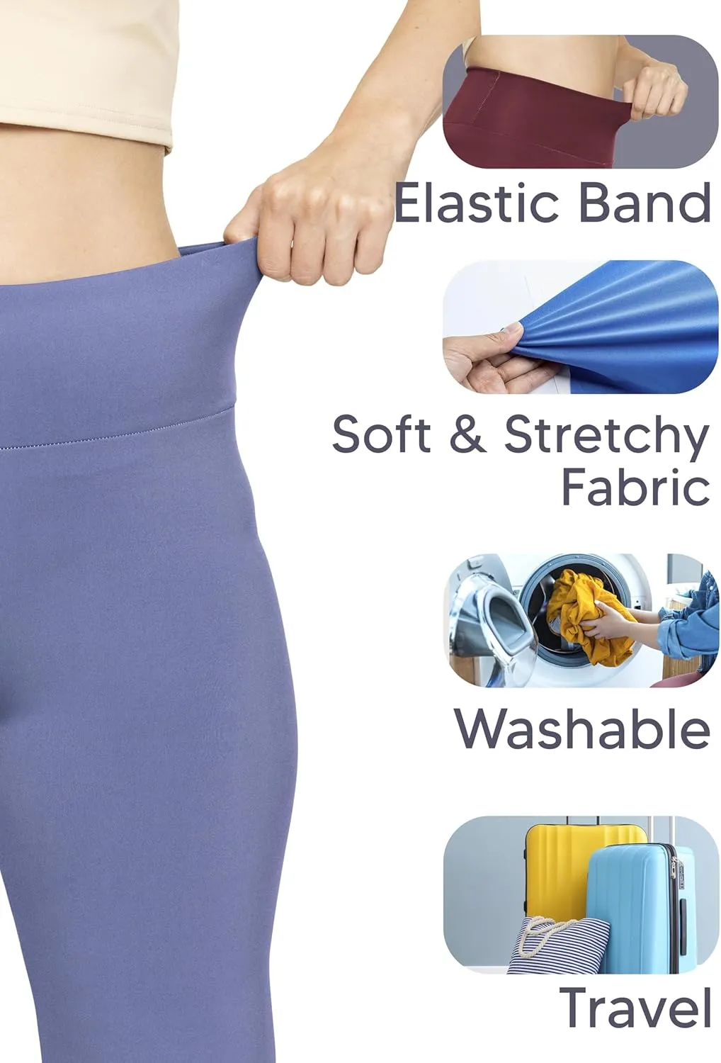 STRETCH IS COMFORT Women Plus Size High Waist Ultra Flex Capri and Full-Length Bootcut Yoga Pants | Comfy Leggings | XL-7X