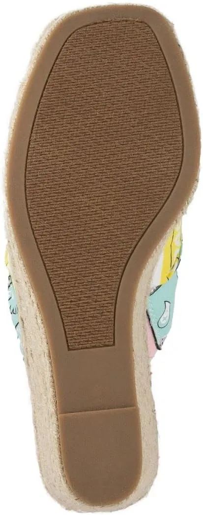 Sugar Women's Hundreds Espadrille Wedge Sandals with Knotty Bow Detail