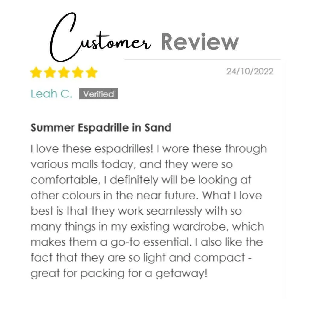 Summer Espadrille in Sand