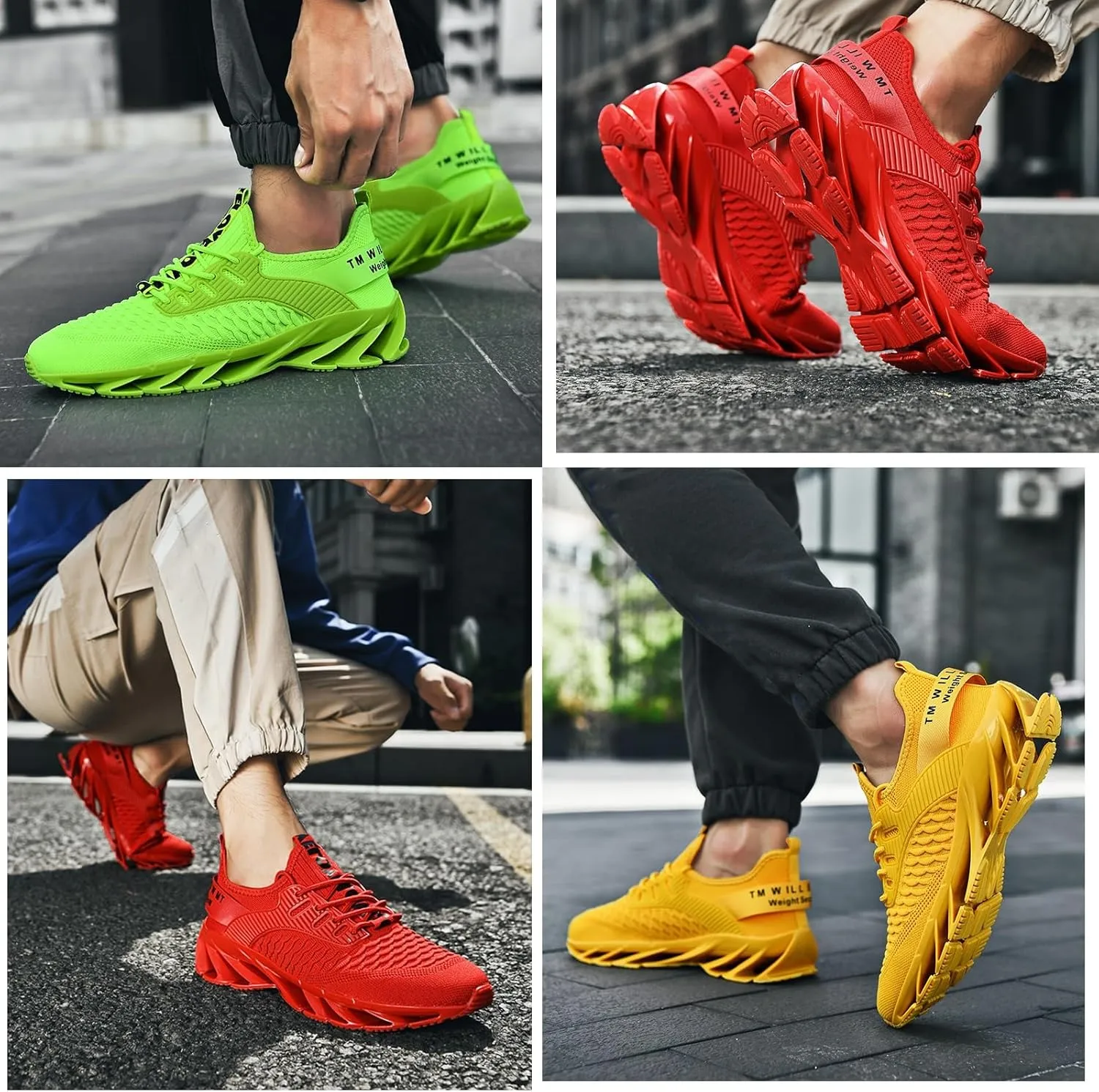 Tallboost Sneakers, Height Boosting Shoes for Men, Mens Tallboost Shoes Walking Shoes Comfort Non Slip Breathable Knit Slip On Sneakers(White,US 11)