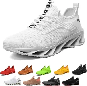 Tallboost Sneakers, Height Boosting Shoes for Men, Mens Tallboost Shoes Walking Shoes Comfort Non Slip Breathable Knit Slip On Sneakers(White,US 11)