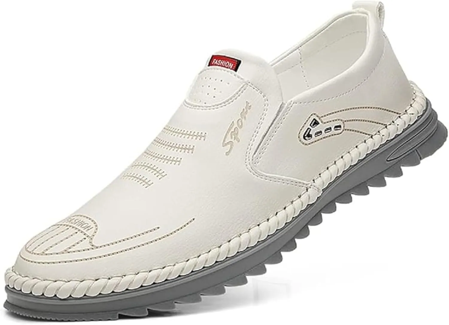 TangDao Men’s Loafers, Leather Slip On Moccasins Penny Loafers, Breathable Driving Walking Lightweight Casual Shoes