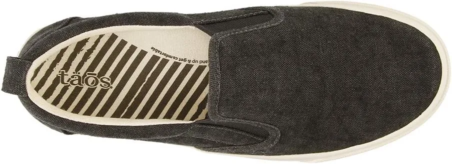 Taos Rubber Soul Slip-On Women's Sneaker - Fresh and Clean Canvas Design with Effortless Style, Removable Footbed and Arch Support - Elevated Comfort for All-Day Fashion